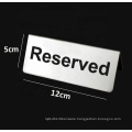 Restaurant Stainless Steel Reserved Table Sign